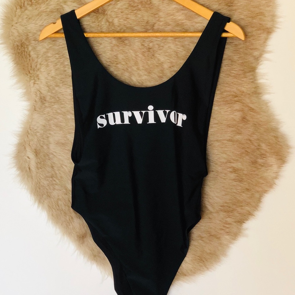NWOT Aerie SZ Large Color Blk One Piece Swimwear